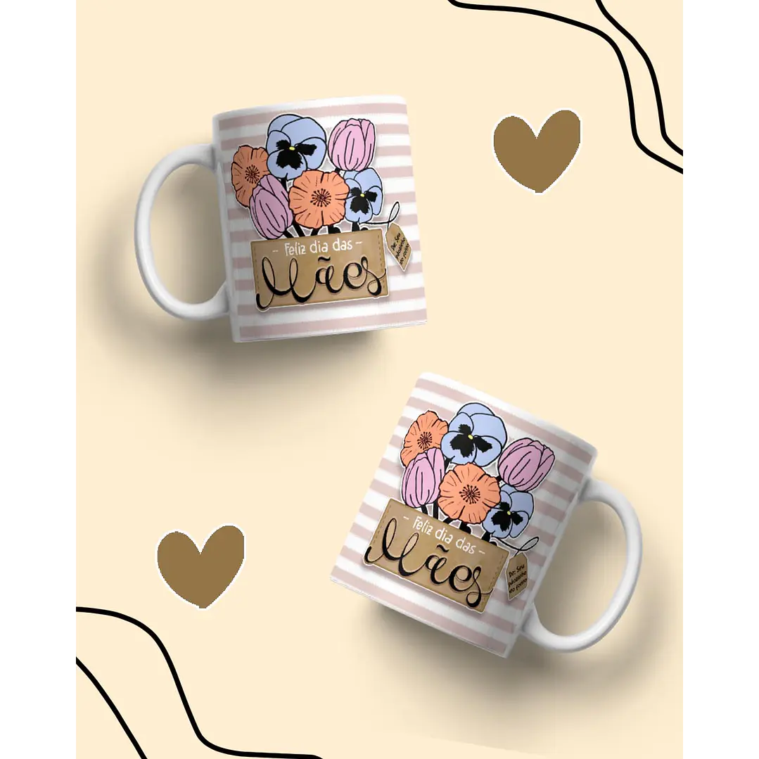 10 Artes para Caneca Dia das Mães Arquivo em Jpg 9
