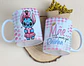 10 Artes para Caneca Dia das Mães Stitch Arquivo Editável - Miniatura 19