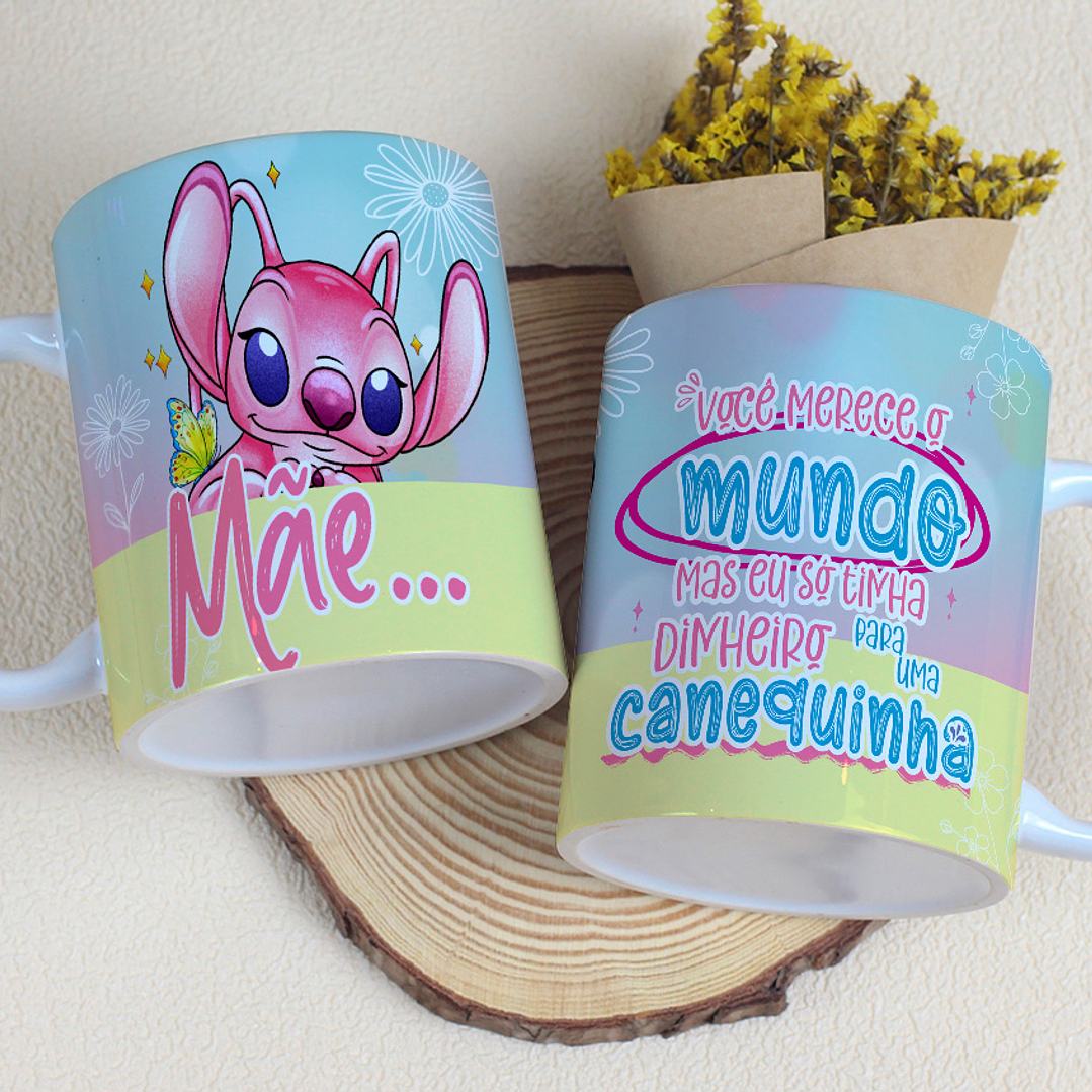 10 Artes para Caneca Dia das Mães Stitch Arquivo Editável 20
