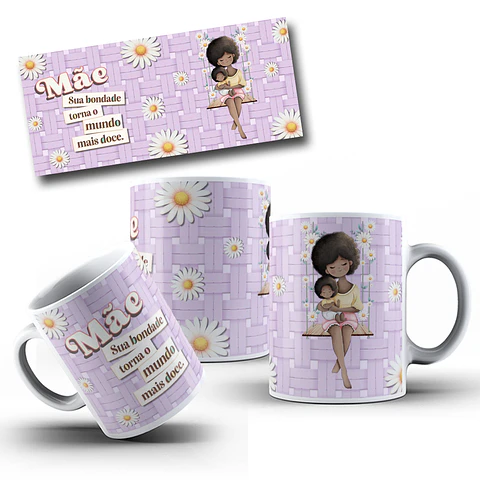 12 Artes para Caneca Dia das Mães Arquivo em Jpg 