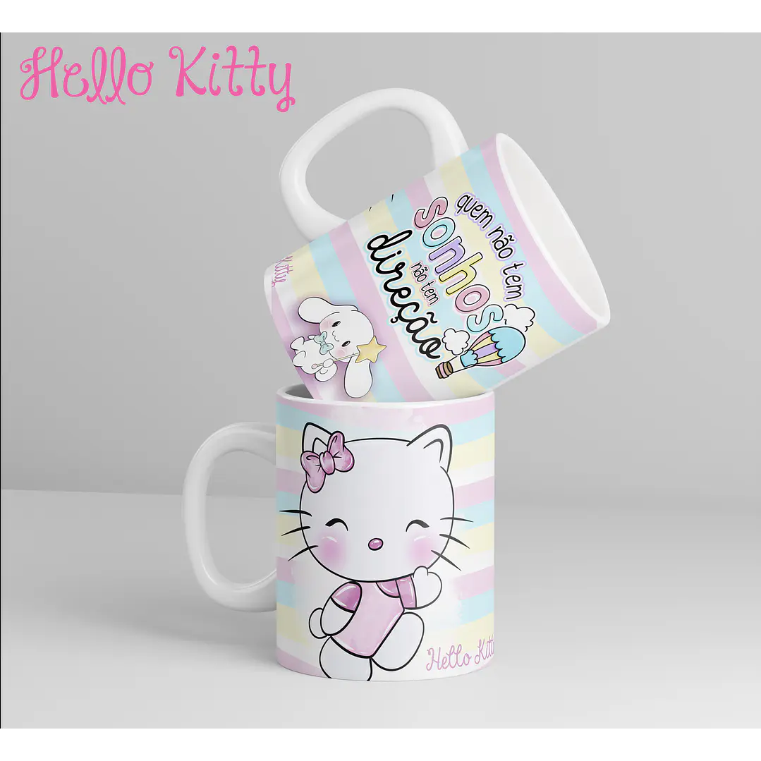 12 Artes para Caneca Hello Kitty Arquivo em Jpg 1