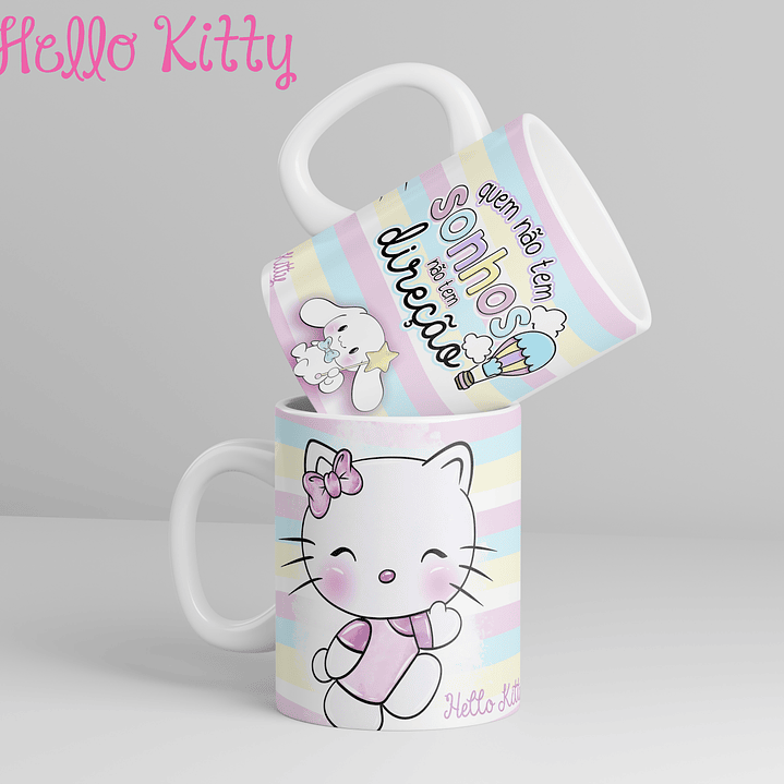12 Artes para Caneca Hello Kitty Arquivo em Jpg 1