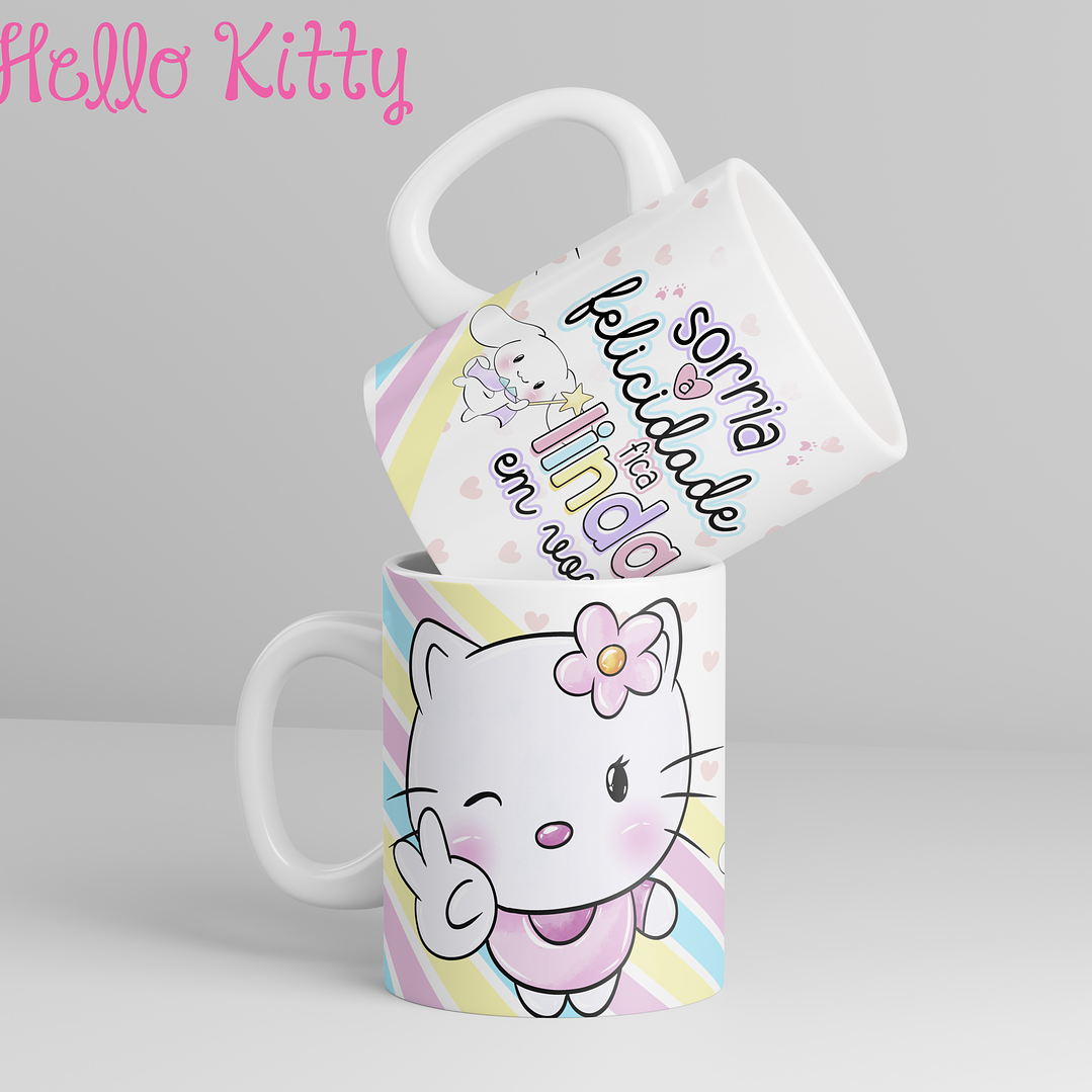 12 Artes para Caneca Hello Kitty Arquivo em Jpg 2