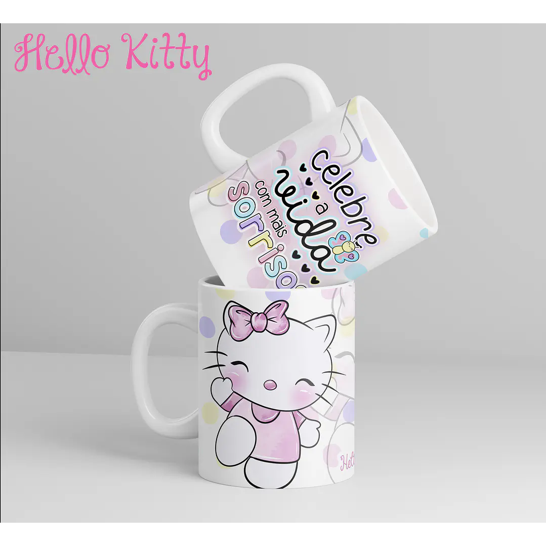 12 Artes para Caneca Hello Kitty Arquivo em Jpg 4
