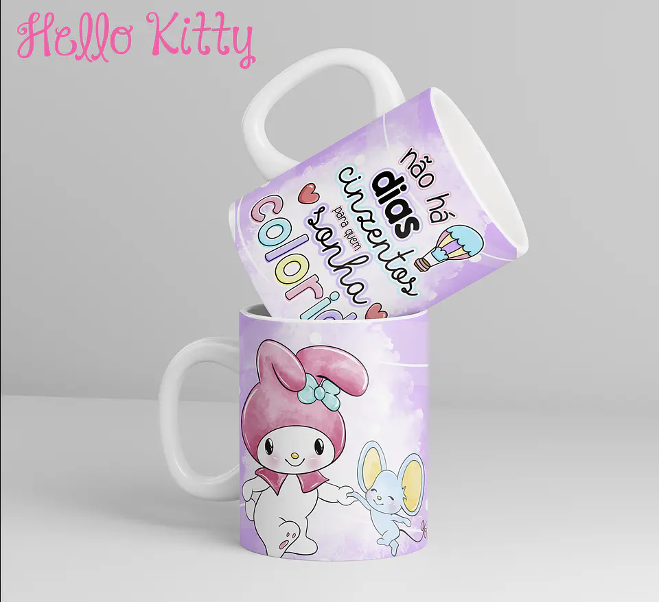 12 Artes para Caneca Hello Kitty Arquivo em Jpg 9
