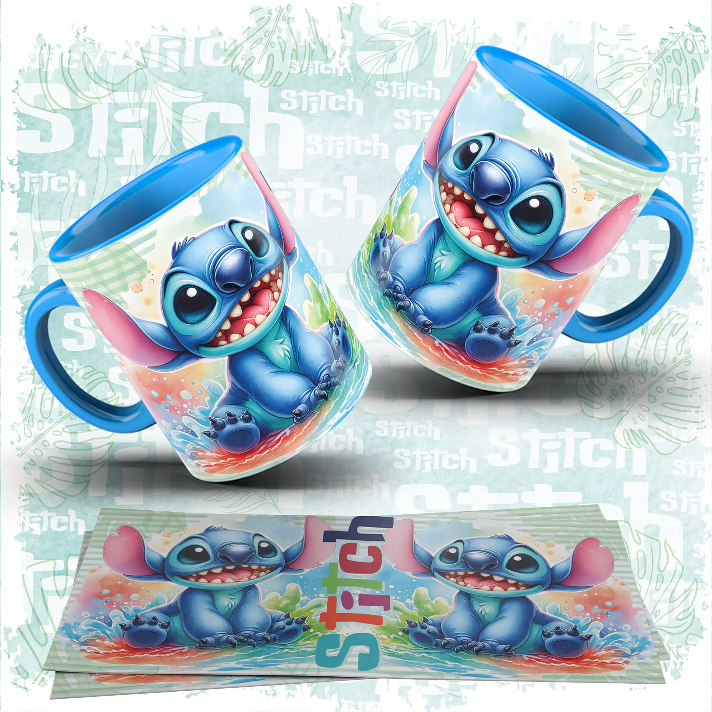10 Artes para Caneca Stitch Arquivo em Jpg  1