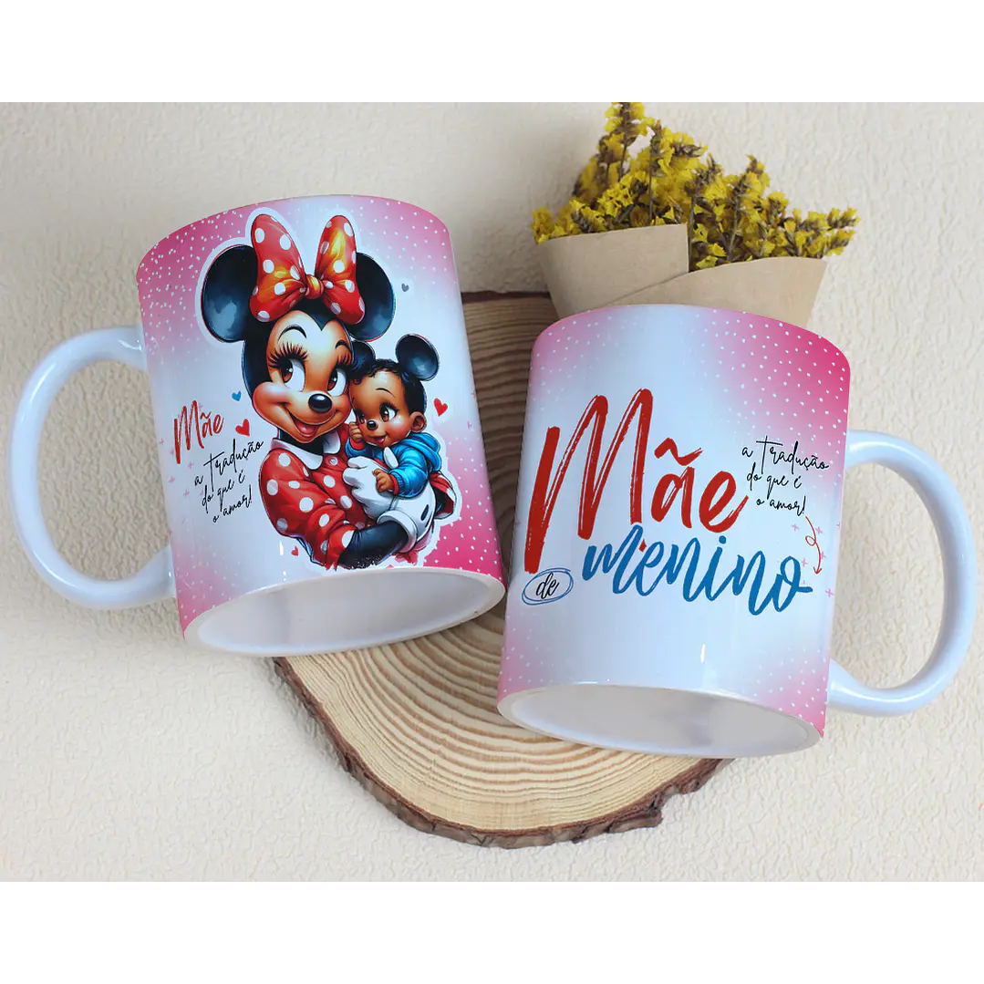 15 Artes para Caneca Dia das Mães Minnie e Margarida Arquivo Editável 5