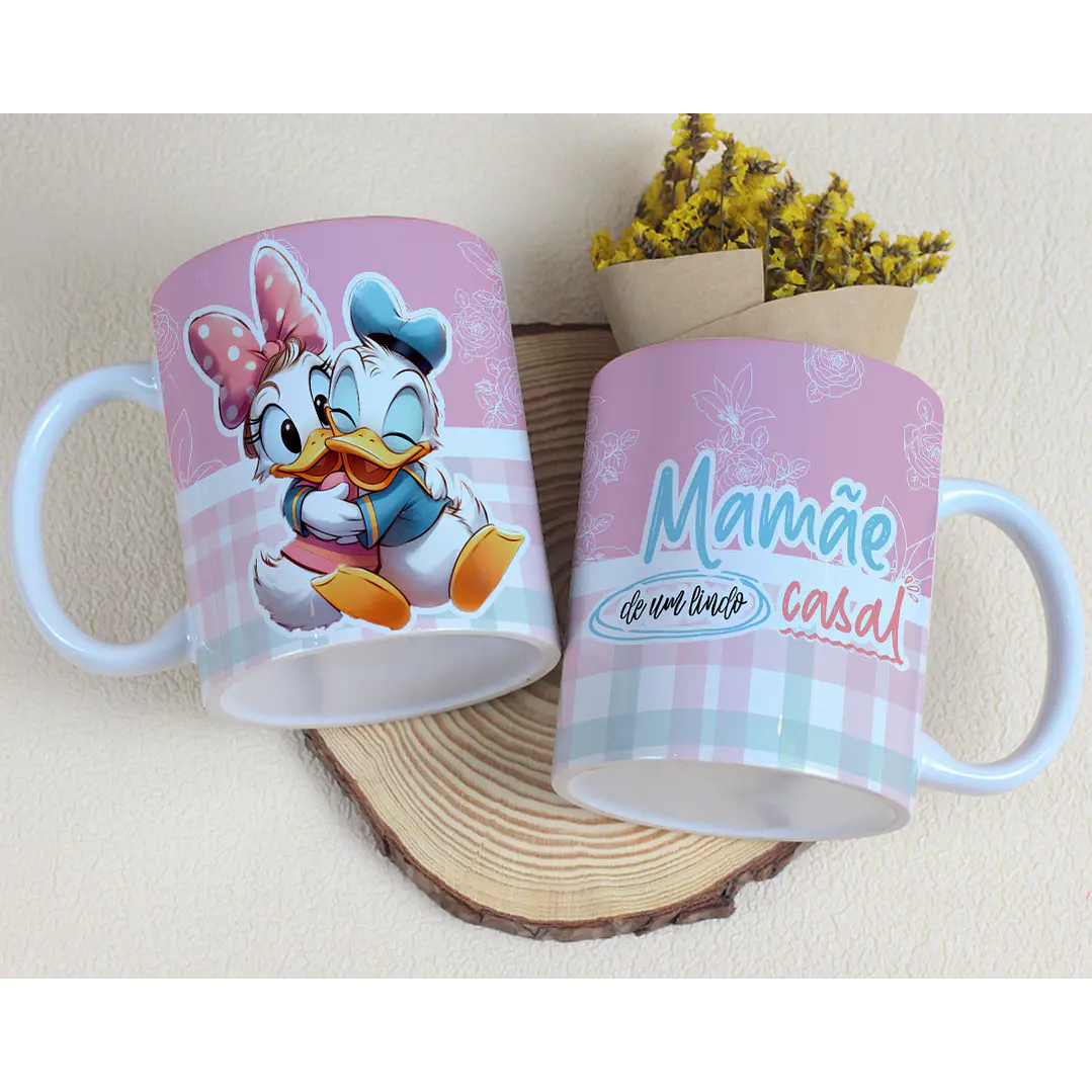 15 Artes para Caneca Dia das Mães Minnie e Margarida Arquivo Editável 6