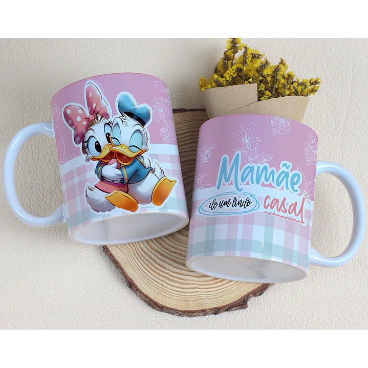 15 Artes para Caneca Dia das Mães Minnie e Margarida Arquivo Editável 6