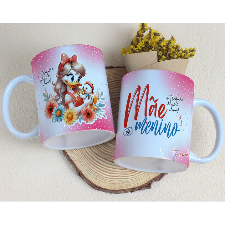 15 Artes para Caneca Dia das Mães Minnie e Margarida Arquivo Editável 8