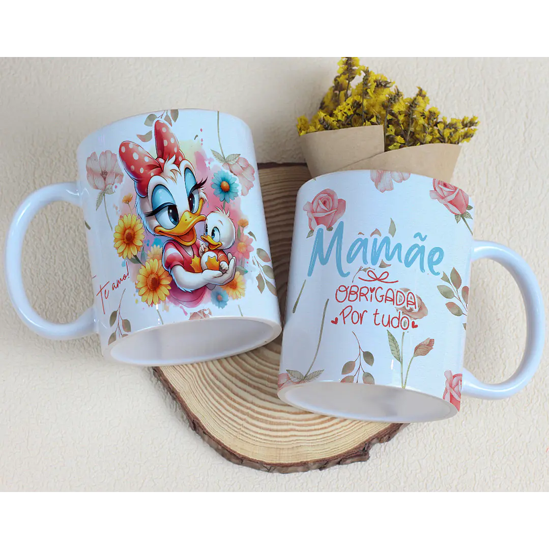 15 Artes para Caneca Dia das Mães Minnie e Margarida Arquivo Editável 9