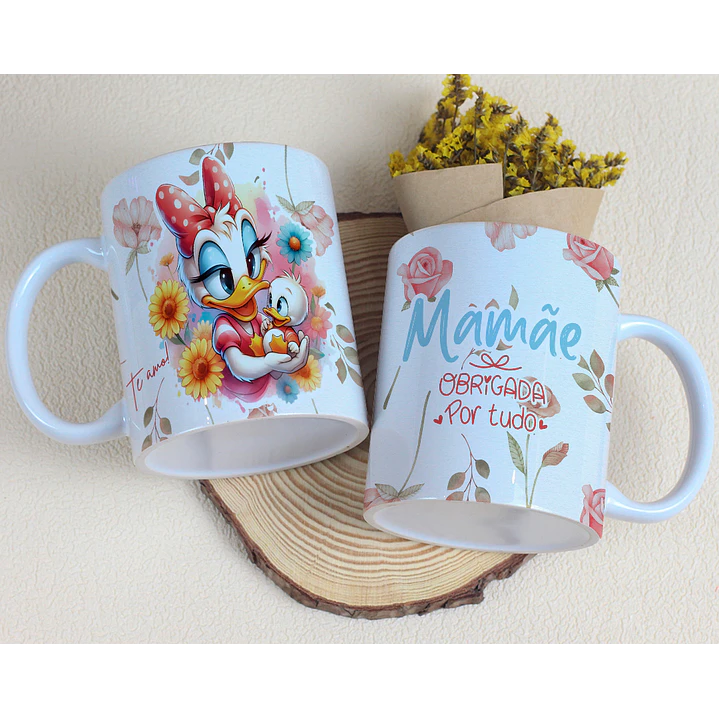 15 Artes para Caneca Dia das Mães Minnie e Margarida Arquivo Editável 9