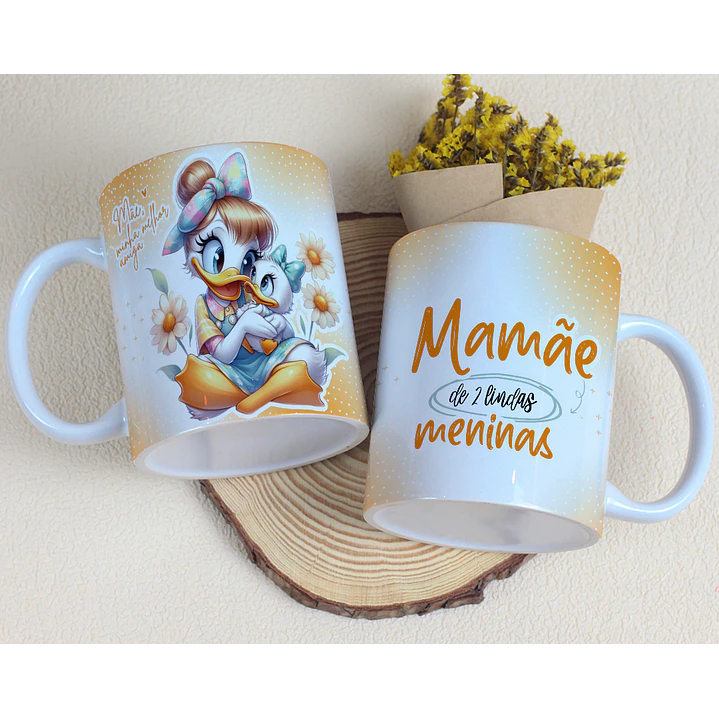 15 Artes para Caneca Dia das Mães Minnie e Margarida Arquivo Editável 13