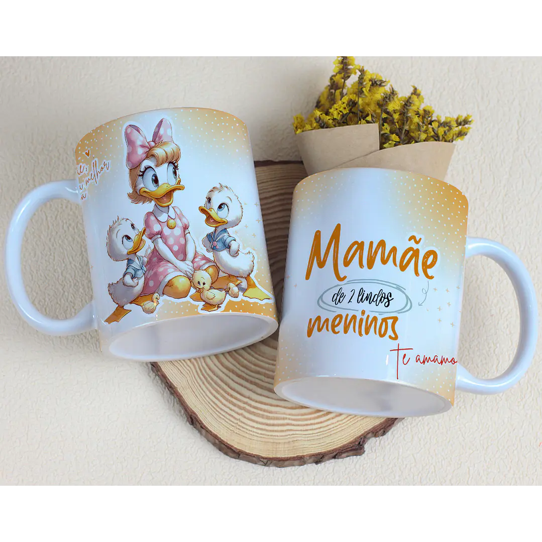 15 Artes para Caneca Dia das Mães Minnie e Margarida Arquivo Editável 14