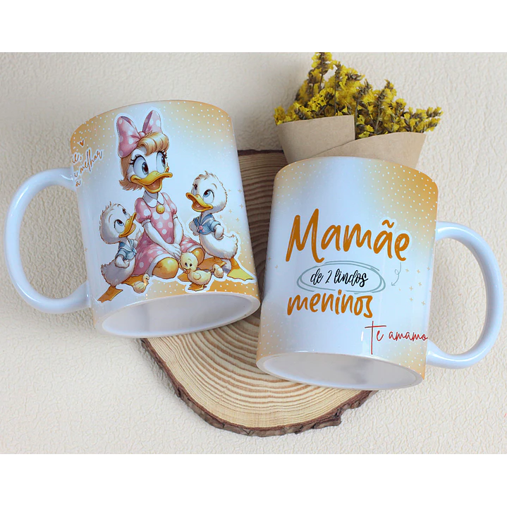 15 Artes para Caneca Dia das Mães Minnie e Margarida Arquivo Editável 14