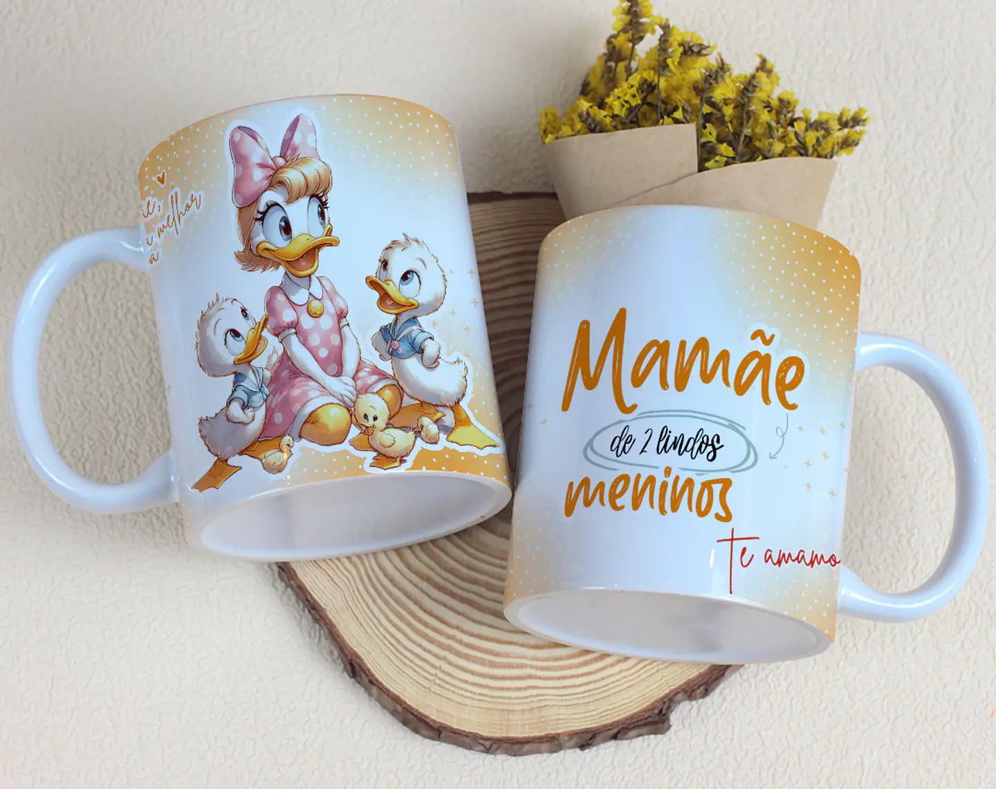 15 Artes para Caneca Dia das Mães Minnie e Margarida Arquivo Editável 14