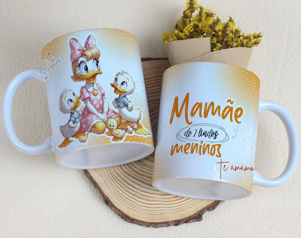 15 Artes para Caneca Dia das Mães Minnie e Margarida Arquivo Editável 14