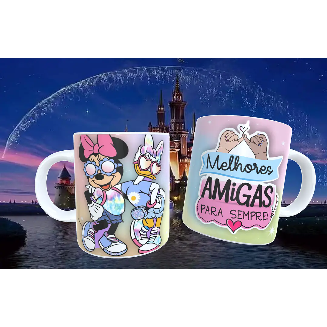 20 Artes para Caneca Amizade Disney Arquivo Editável  4