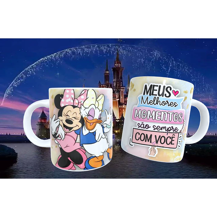 20 Artes para Caneca Amizade Disney Arquivo Editável  9