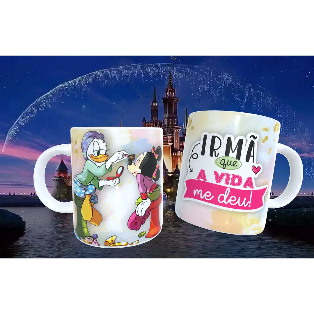 20 Artes para Caneca Amizade Disney Arquivo Editável  10