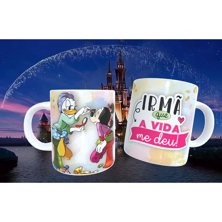 20 Artes para Caneca Amizade Disney Arquivo Editável  10