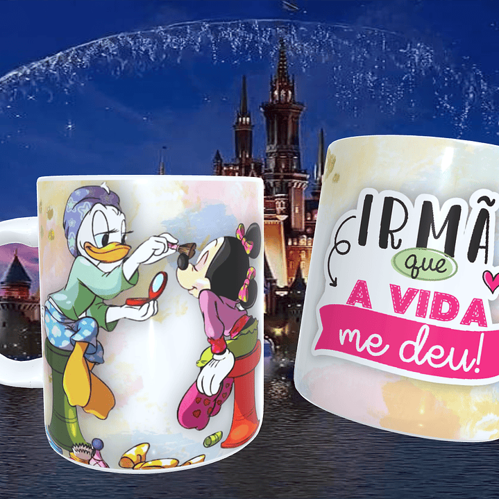 20 Artes para Caneca Amizade Disney Arquivo Editável  10