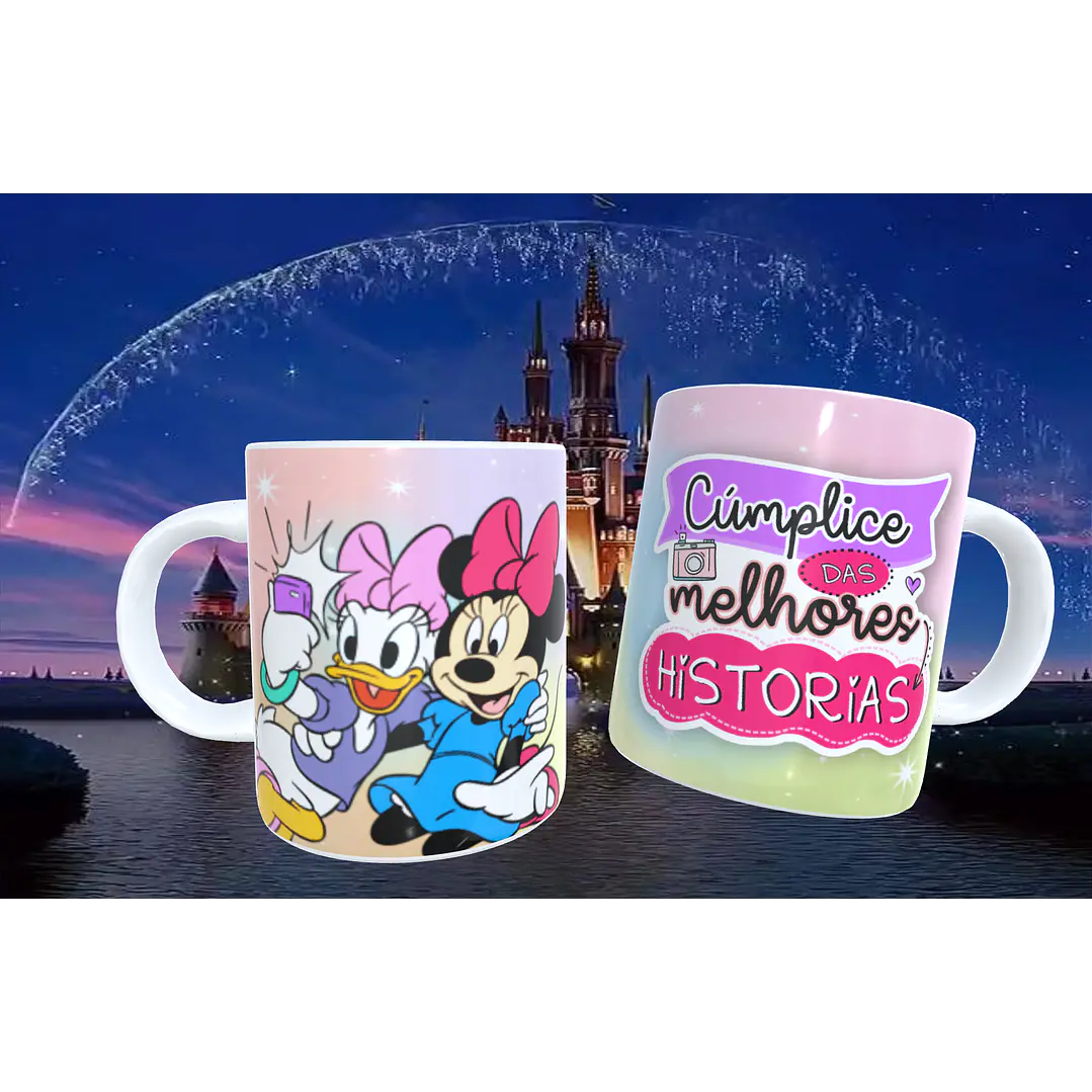20 Artes para Caneca Amizade Disney Arquivo Editável  12