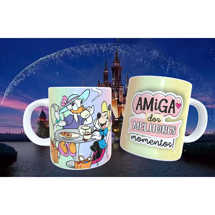 20 Artes para Caneca Amizade Disney Arquivo Editável  14