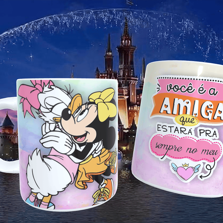 20 Artes para Caneca Amizade Disney Arquivo Editável  16
