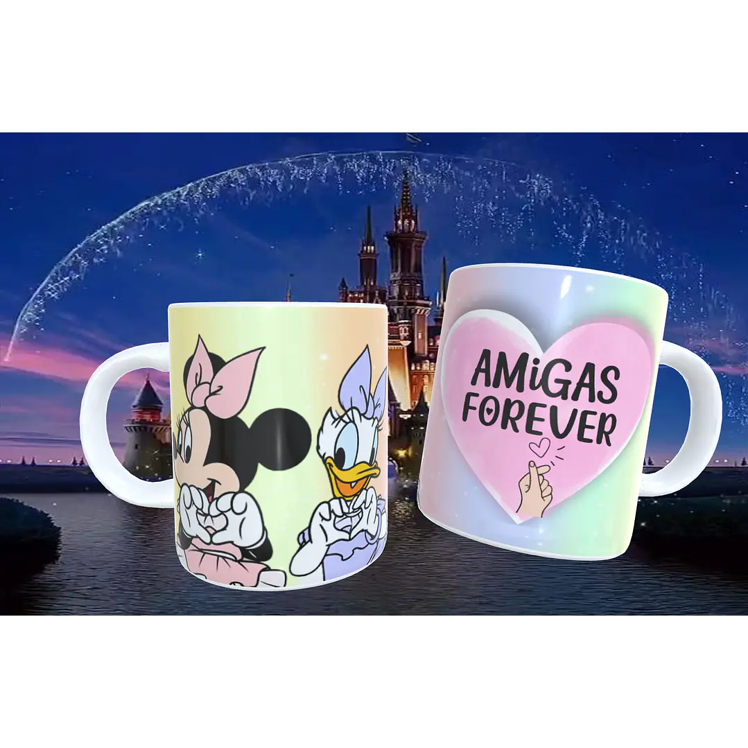 20 Artes para Caneca Amizade Disney Arquivo Editável  18