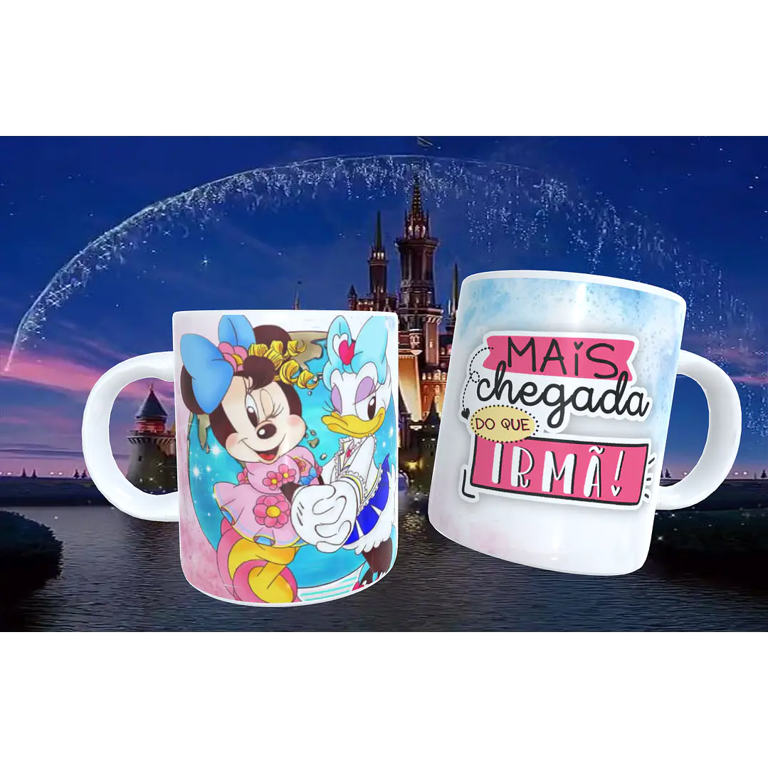 20 Artes para Caneca Amizade Disney Arquivo Editável  20