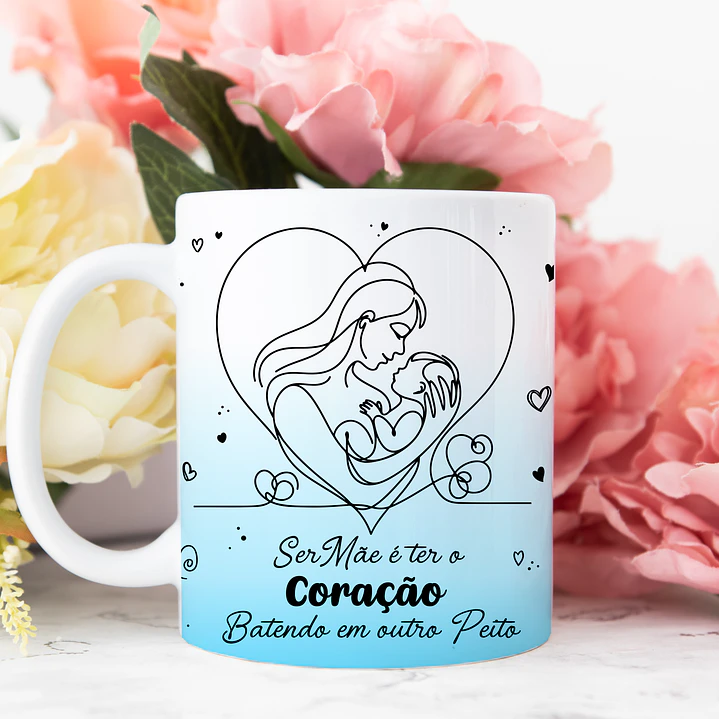 25 Artes para Caneca Dia das Mães em Linhas Arquivo Jpg 8