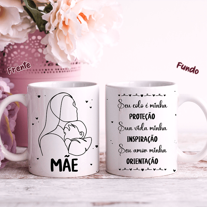 25 Artes para Caneca Dia das Mães em Linhas Arquivo Jpg 15