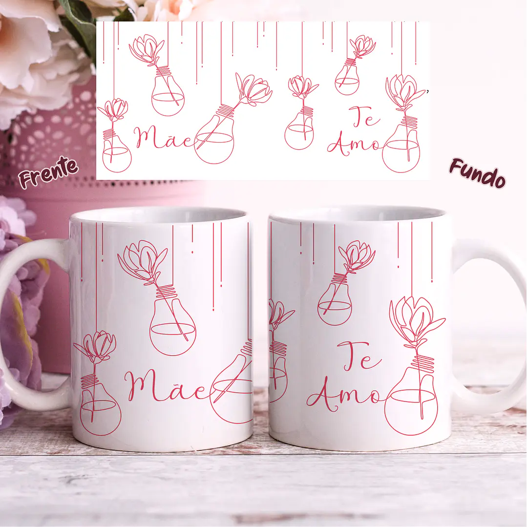 25 Artes para Caneca Dia das Mães em Linhas Arquivo Jpg 31