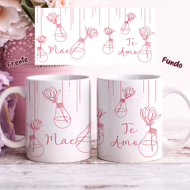 25 Artes para Caneca Dia das Mães em Linhas Arquivo Jpg 31