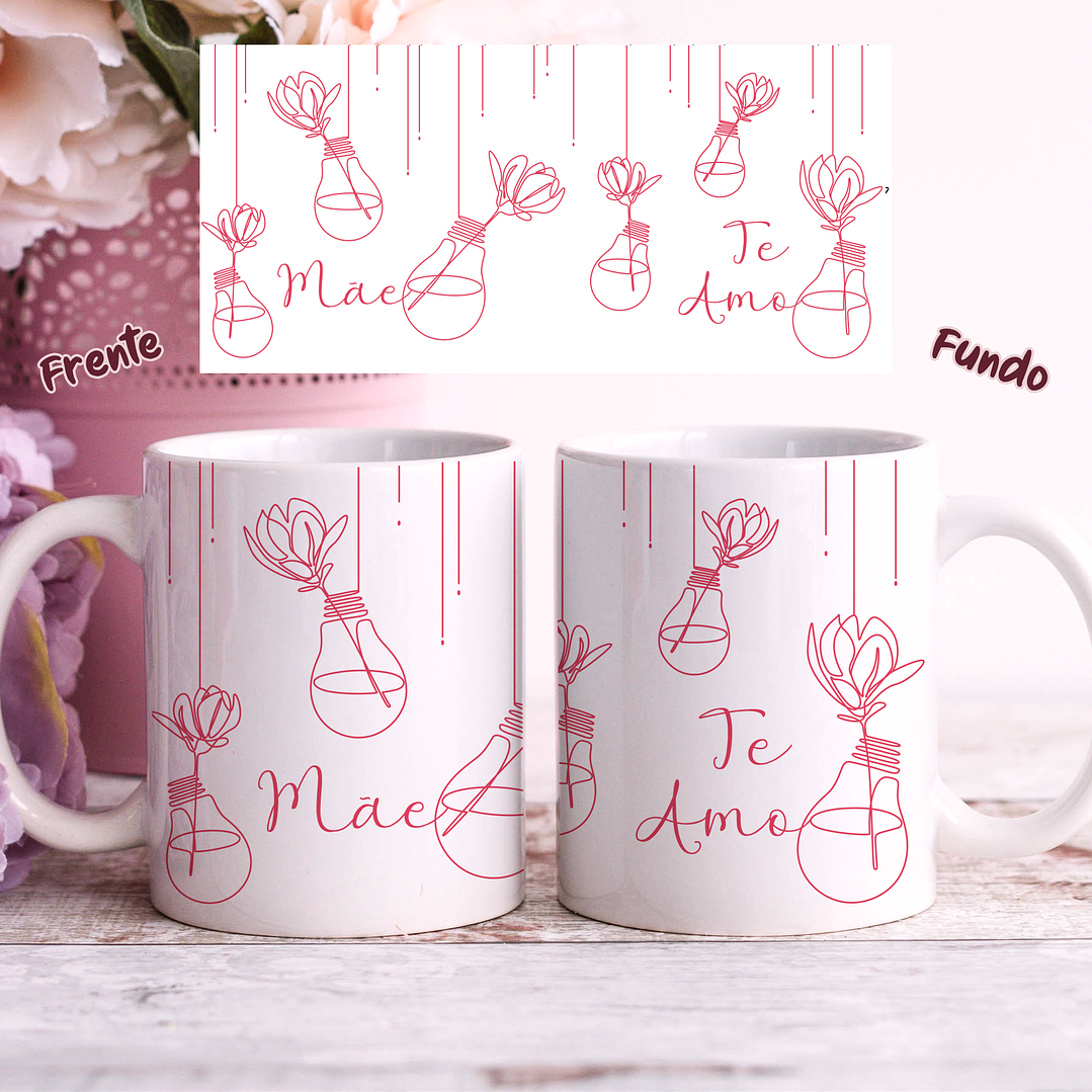 25 Artes para Caneca Dia das Mães em Linhas Arquivo Jpg 31