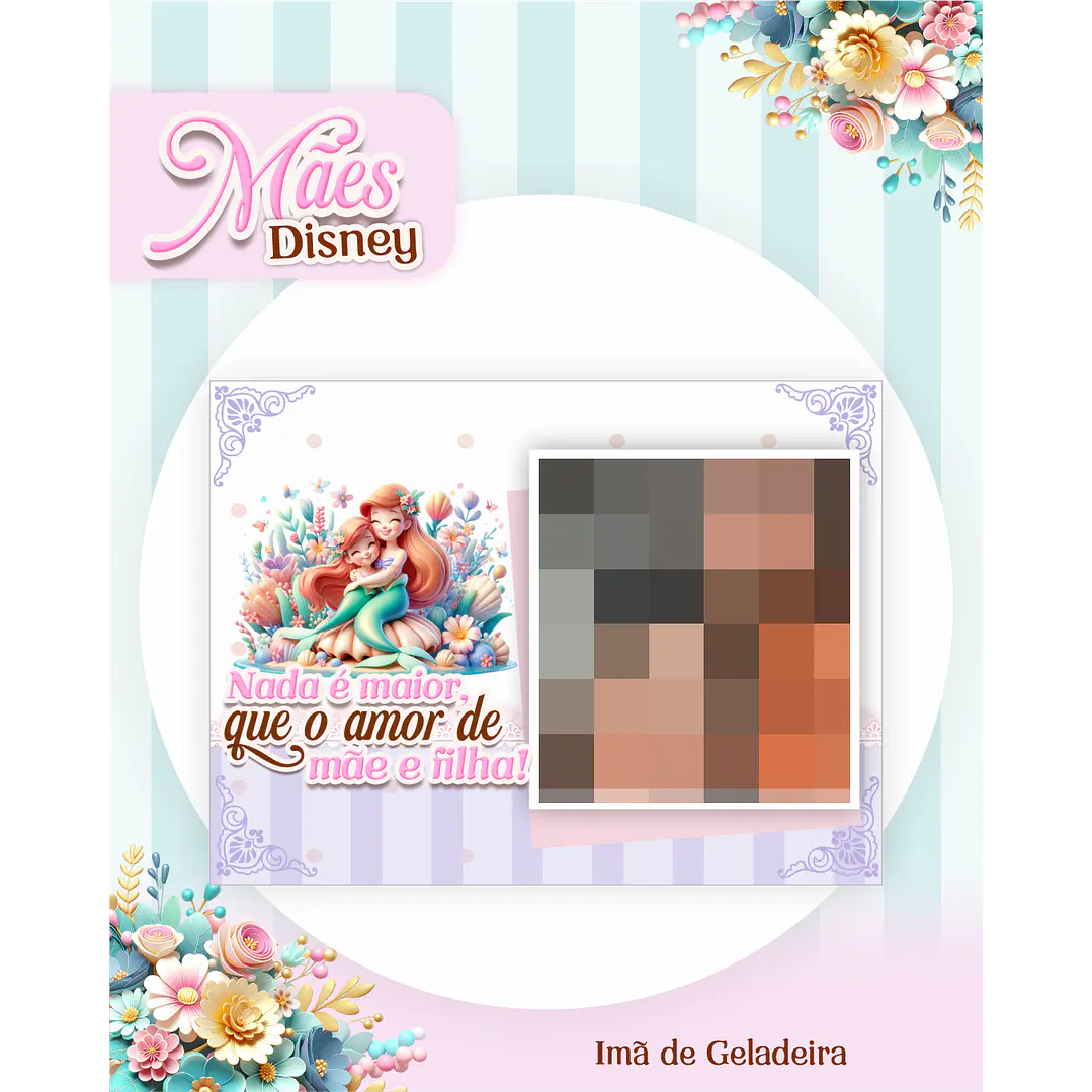 Kit Digital Dia das Mães Princesas da Disney Arquivos em Pdf  5