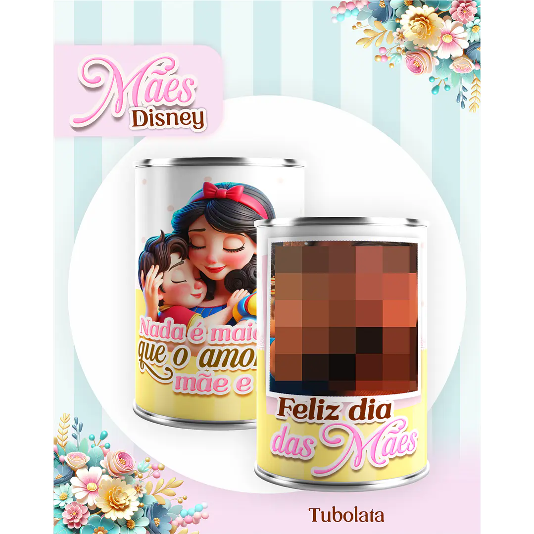 Kit Digital Dia das Mães Princesas da Disney Arquivos em Pdf  13