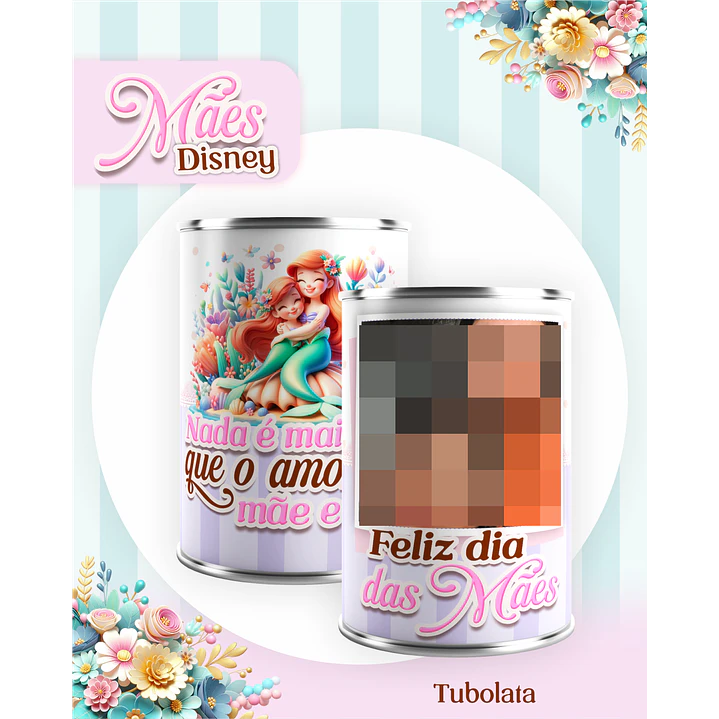 Kit Digital Dia das Mães Princesas da Disney Arquivos em Pdf  15