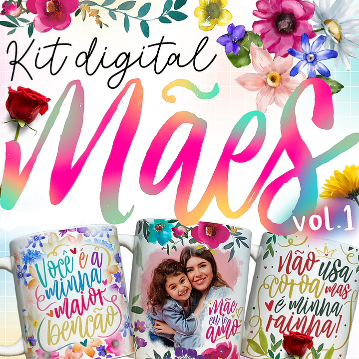 27 Artes para Caneca e Azulejo Dia das Mães Arquivo em Png 1
