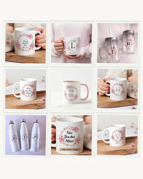 15 Artes para Caneca Dia das Mães Arquivo Jpg