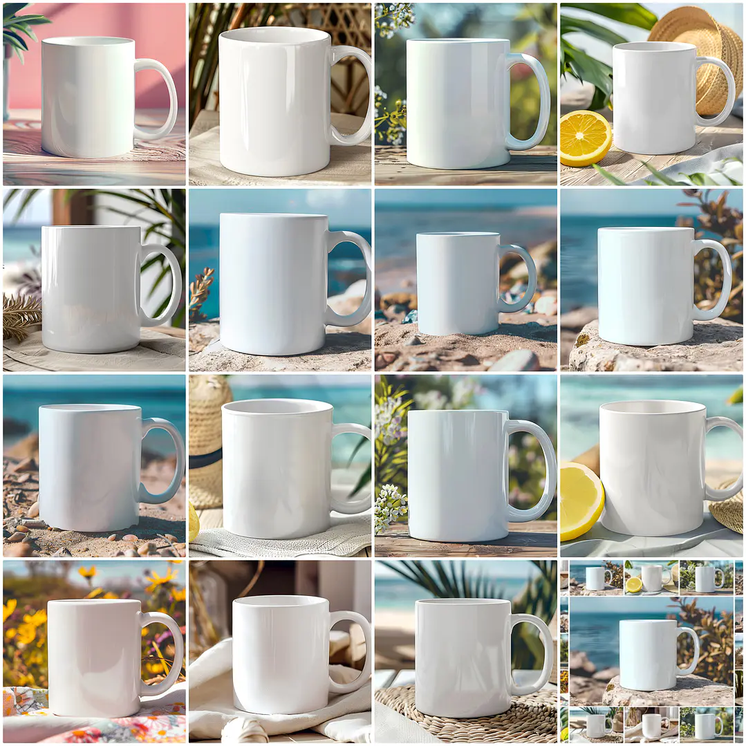 15 Mockups para Caneca Arquivo Editável 1