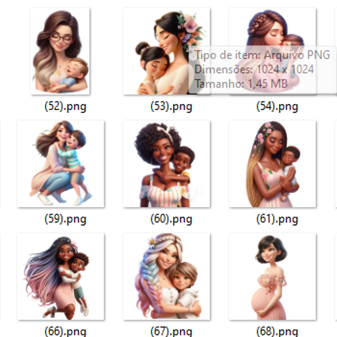 Kit Digital Dia das mães Toque de Amor Arquivo em Png   2