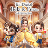 Kit Digital Bela e a Fera Cute 3d Arquivo em Png 