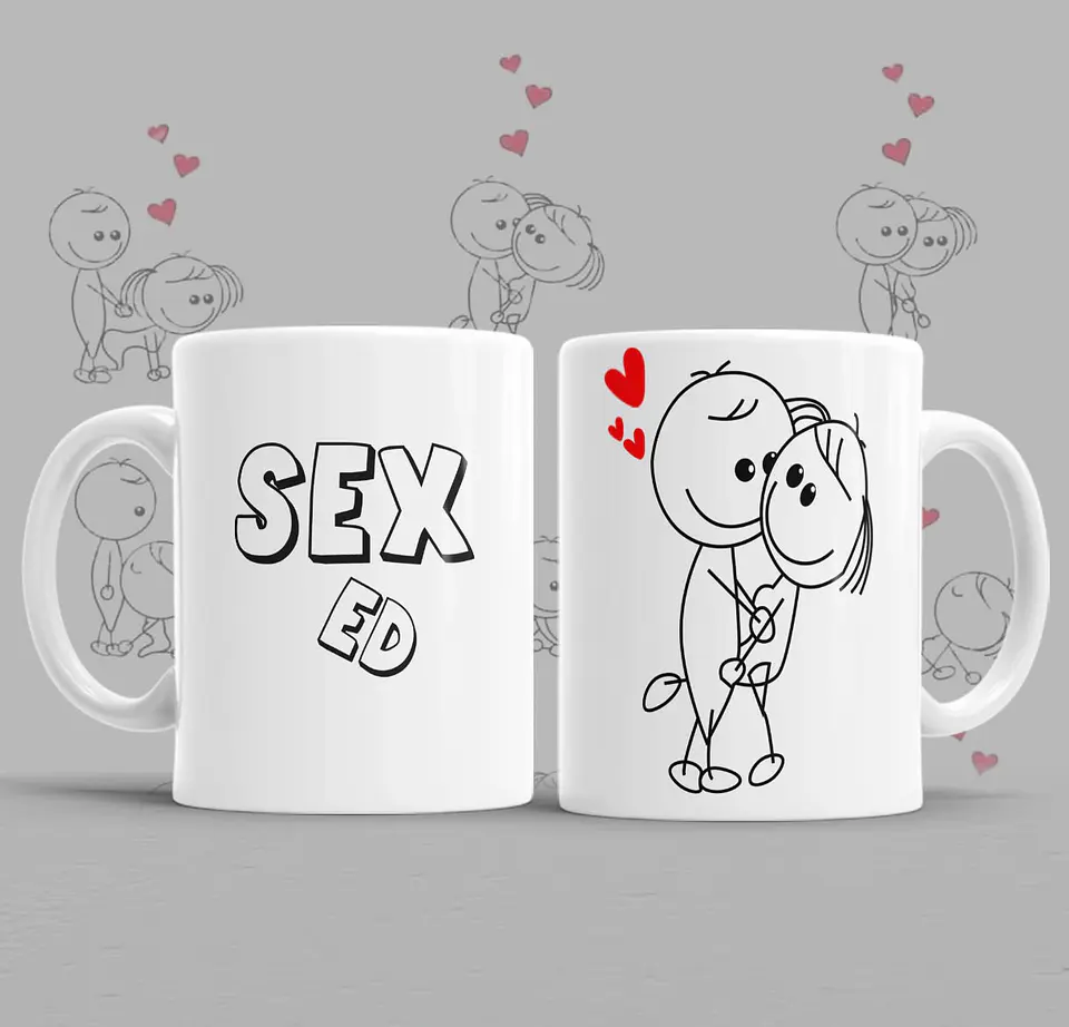 8 Artes para Caneca Kamasutra Chibis Frases Arquivo em Png 2