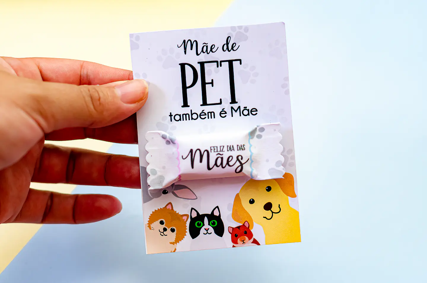 Arquivo Card Balinha Mãe de Anjo e Mãe de Pet - Baixar Grátis  1