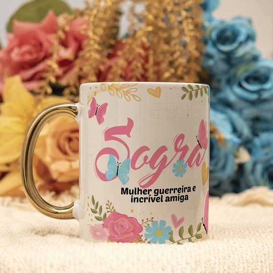 20 Artes para Caneca Floral Dia das Mães Arquivo em Jpg