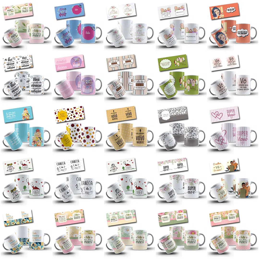90 Artes para Caneca Dia dos Avós em Jpg 1