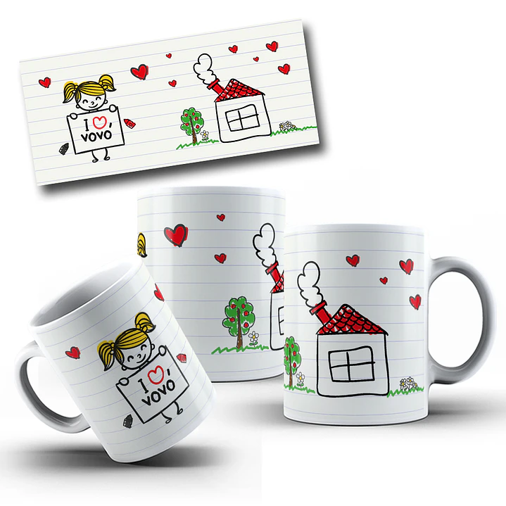 90 Artes para Caneca Dia dos Avós em Jpg 8