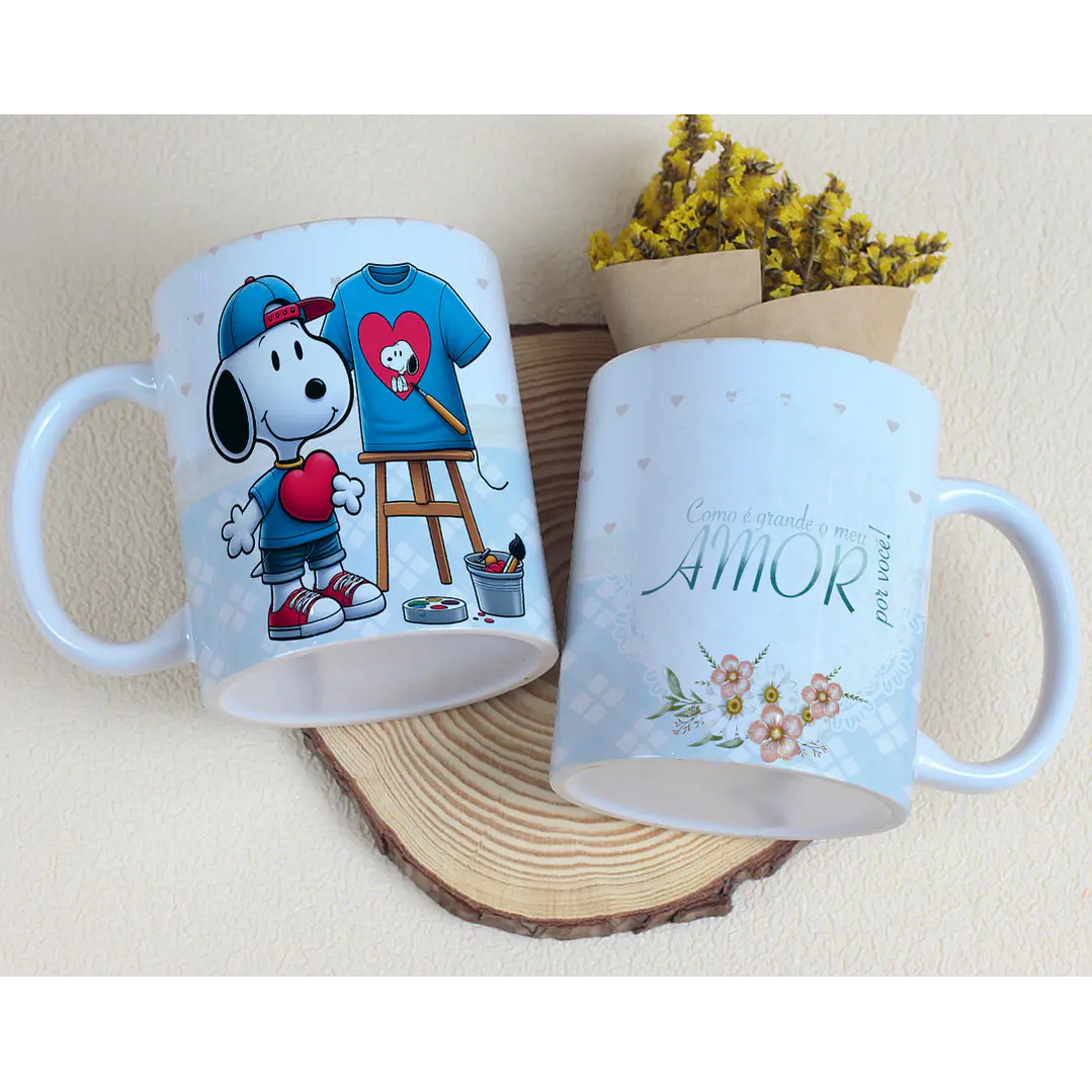 20 Artes para Canecas Snoopy Dia das Mães Arquivo Editável 5